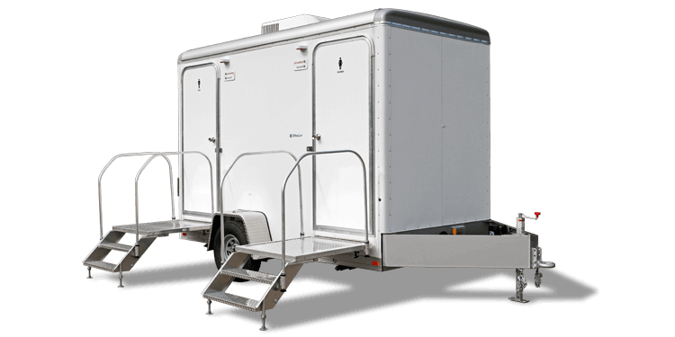 Luxury restroom trailer exterior